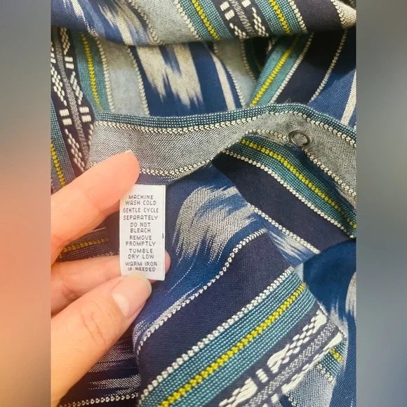 Vintage Polo Ralph Lauren Shirt Mens XXL Aztec Blue Southwest Cowboy Pearl Snap - Picture 6 of 8